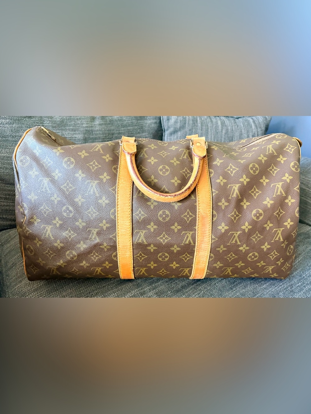 LOUIS VUITTON Vintage Keepall 50 Monogram Travel Bag